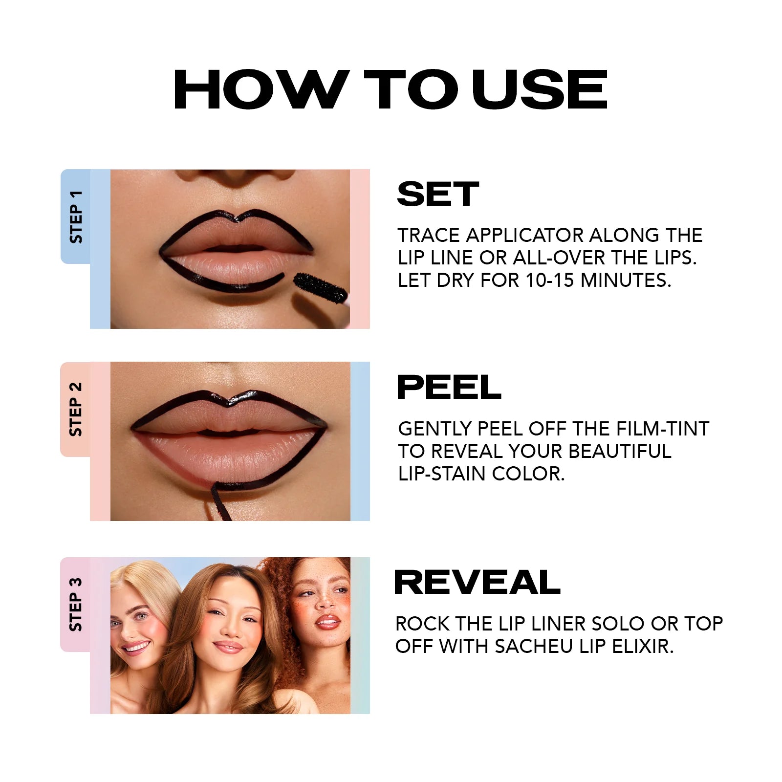 Delineador de labios despegable