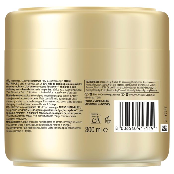 Pantene Pro-V Repara y Protege Mascarilla Capilar Keratina Mascarillas para el pelo