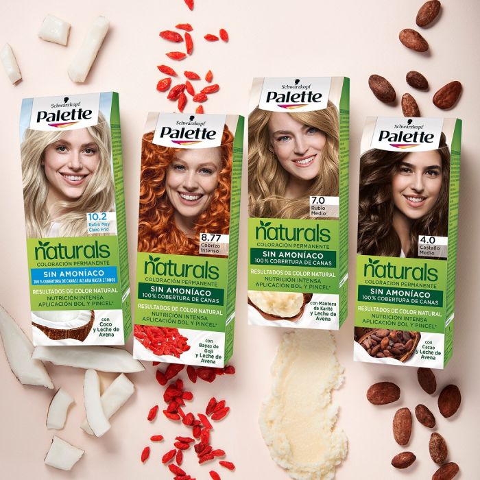 Palette Naturals Coloración Permanente Sin Amoniaco Tintes sin amoníaco