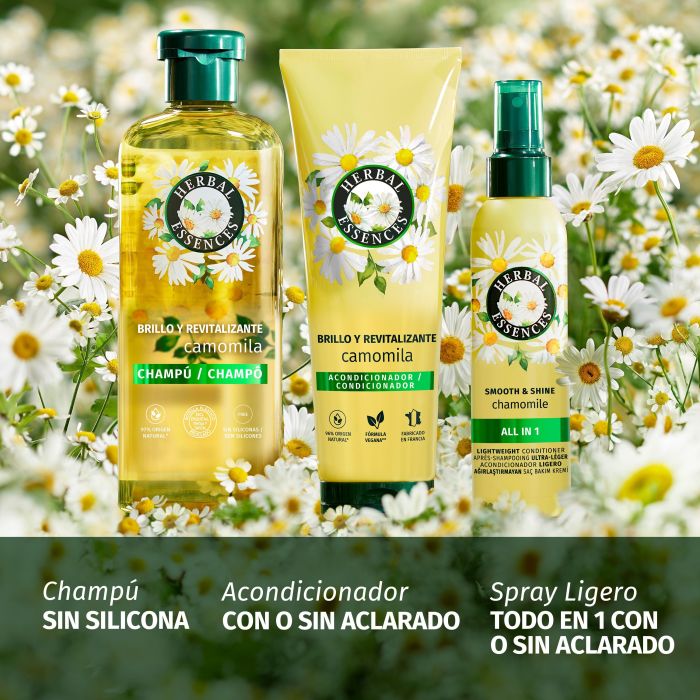 Herbal Essences Champú Brillo y Revitalizante con Camomila Champús