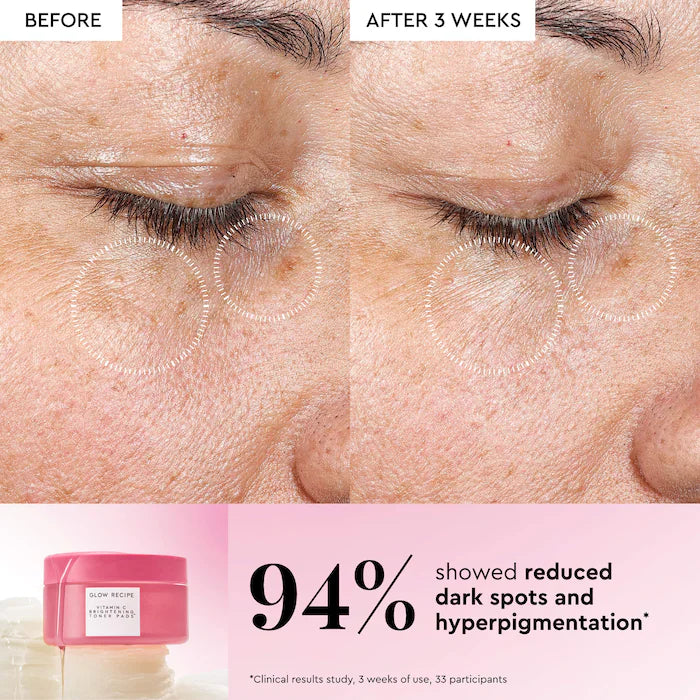 Glow Recipe Vitamin C Brightening Korean Toner Pads