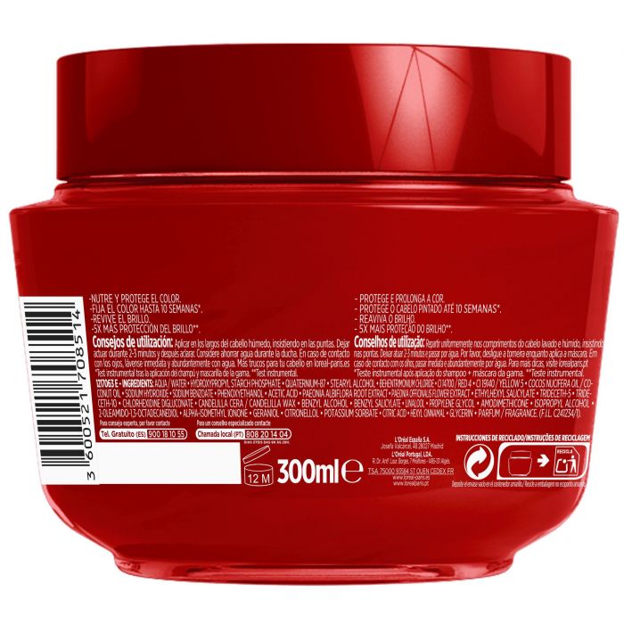 L'Oréal París ELVIVE Color Vive Mascarilla Protectora para Pelo Teñido