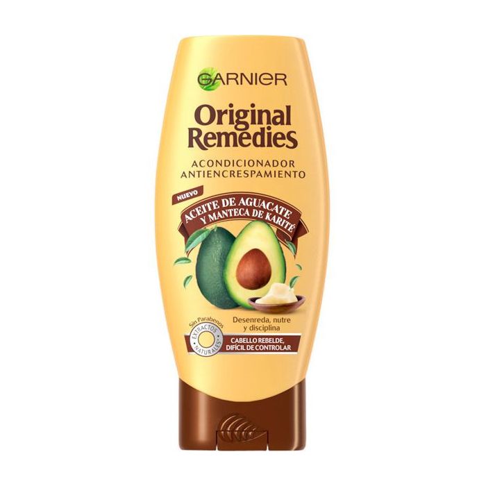 Garnier Acondicionador anti-encrespamiento con Aceite de Aguacate y Manteca de Karité Acondicionadores
