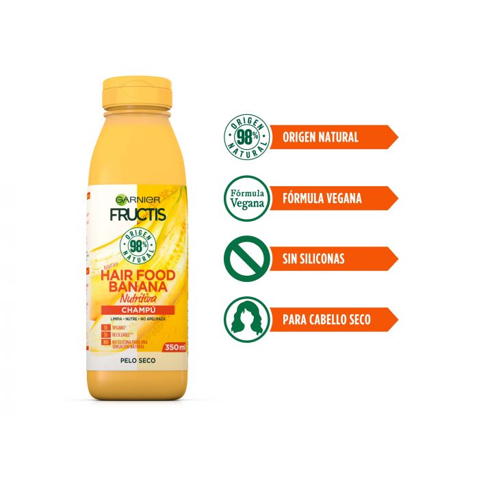 Garnier Fructis Hair Food Banana Ultra Nutritiva Champú Champús