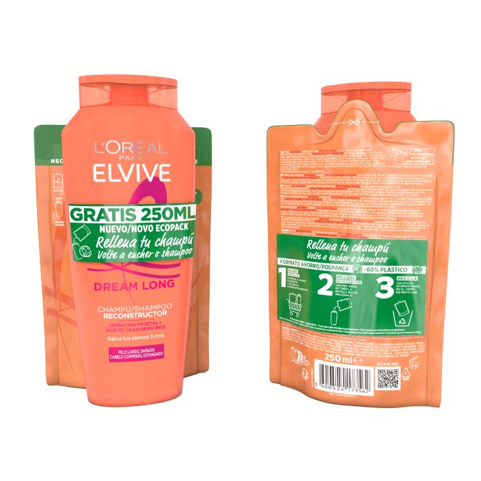 L'Oréal París ELVIVE Dream Long Champú Reconstructor Champús