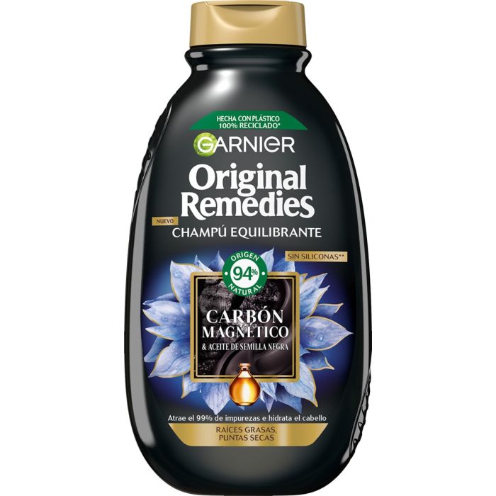 Garnier Original Remedies Carbón Magnético Champú Equilibrante Champús antigrasa