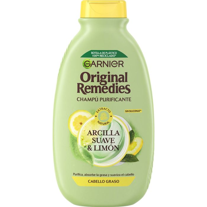 Garnier Original Remedies Champú Purificante Arcilla y Limón Cabello Graso Champús