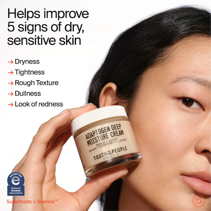 Youth To The People Adaptogen Skin Repairing Moisturizer with Peptides 7ml