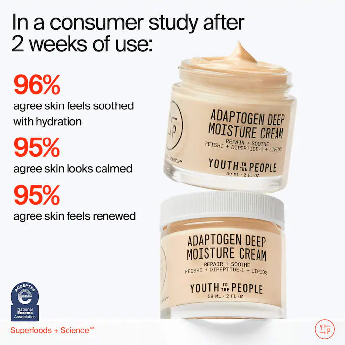 Youth To The People Adaptogen Skin Repairing Moisturizer with Peptides 7ml