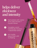 Grande Cosmetics GrandeDRAMA Intense Thickening Mascara - Black 9g - image 3