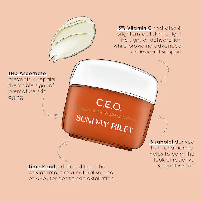 SUNDAY RILEY C.E.O Vitamin C Rich Hydration Cream 15g