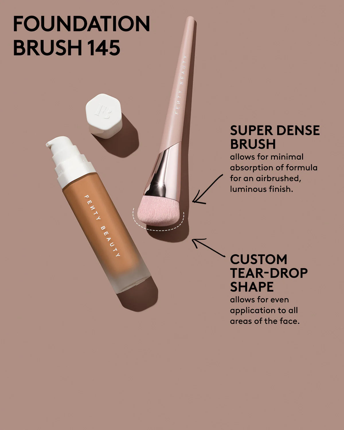 Brocha para base de maquillaje 145