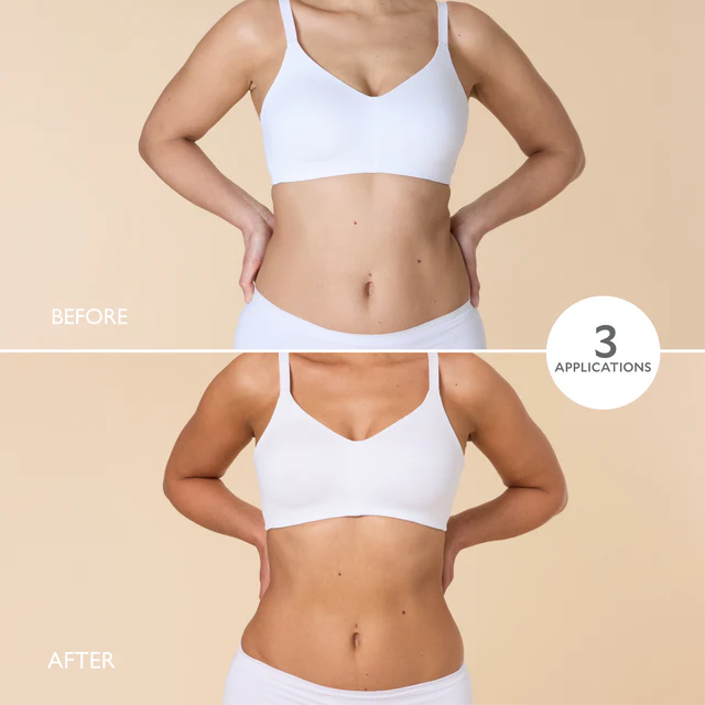 Bronceado gradual con brillo dorado