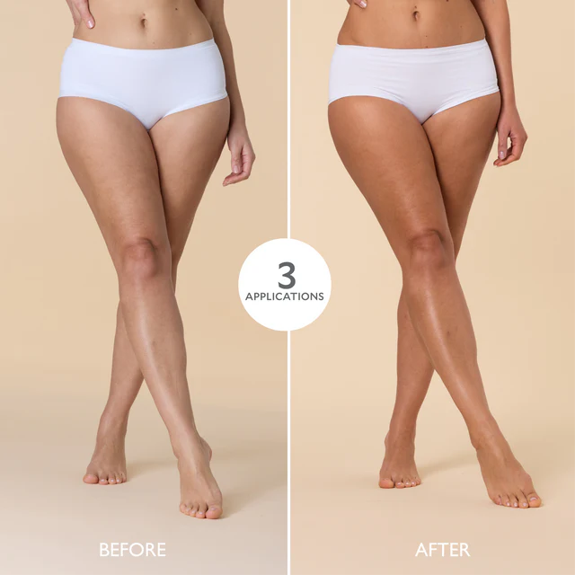Bronceado gradual con brillo dorado