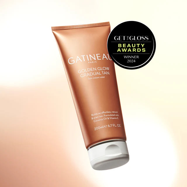 Bronceado gradual con brillo dorado