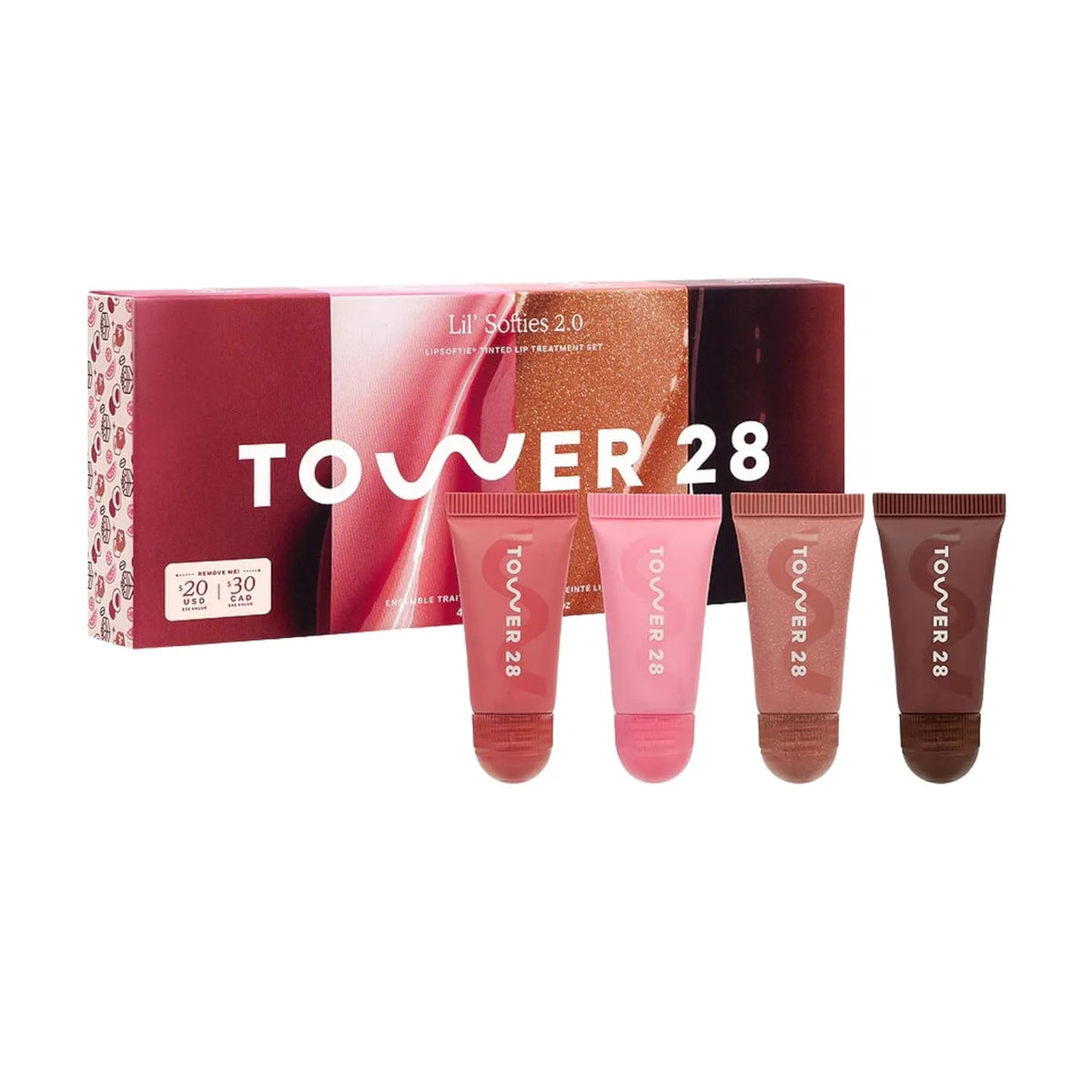 Tower 28 Mini Lil' Softies 2.0 Tinted Lip Treatment Set