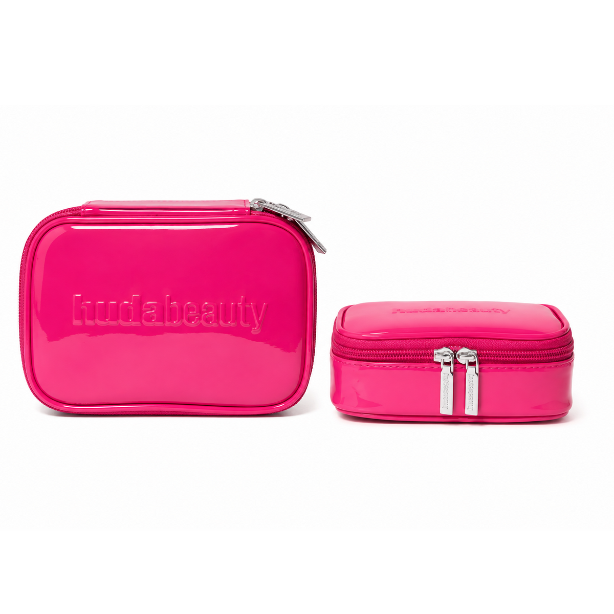 HUDA BEAUTY Pink Makeup Bag Set