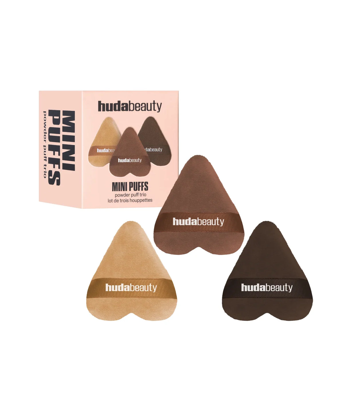 HUDA BEAUTY Mini Puffs Powder Puff Trio