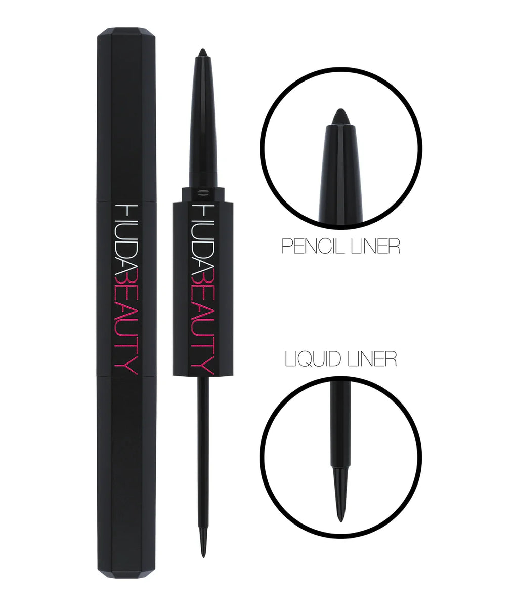 HUDA BEAUTY Life Liner Double Ended Eyeliner Liquid & Pencil