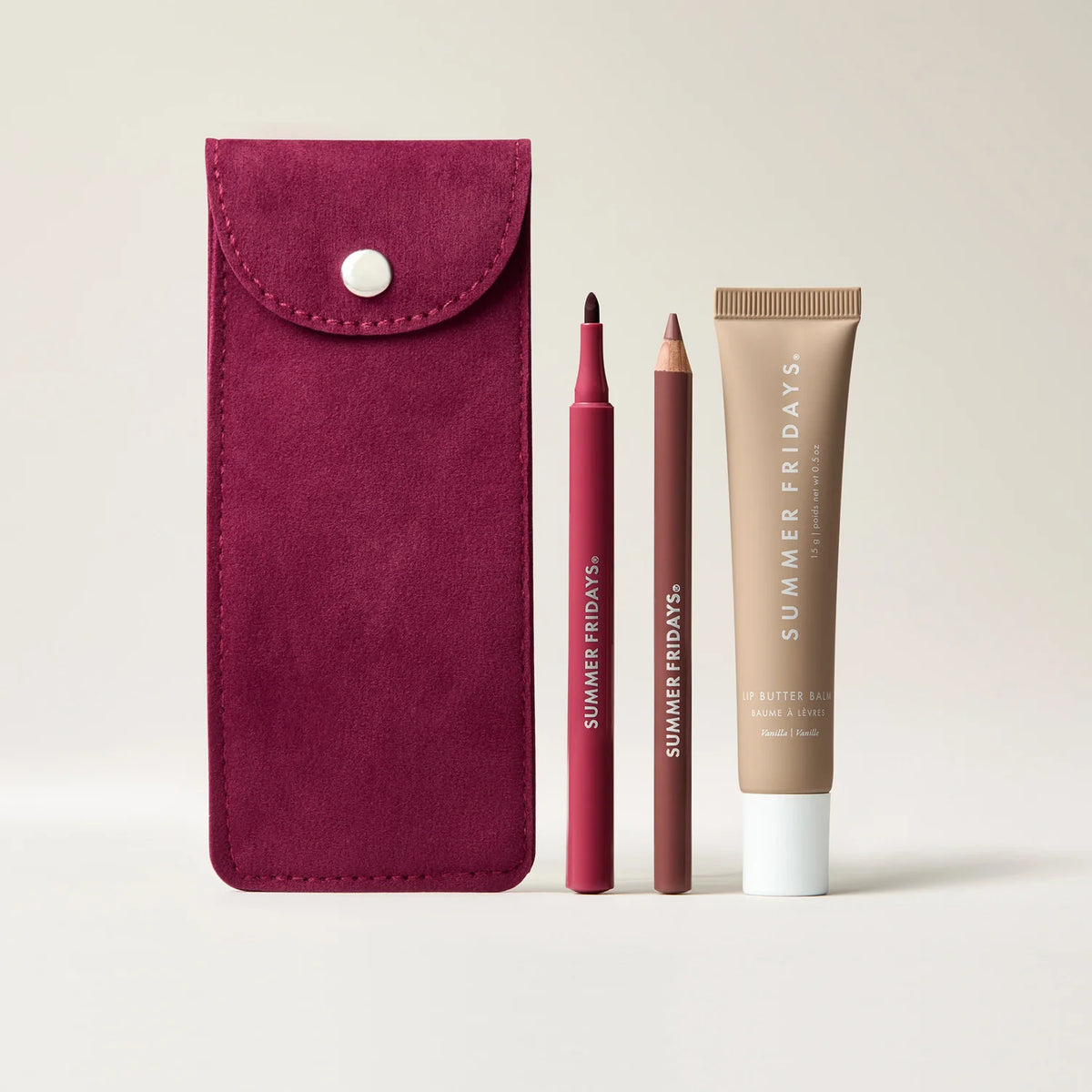 Summer Fridays Lip Combo Pouch