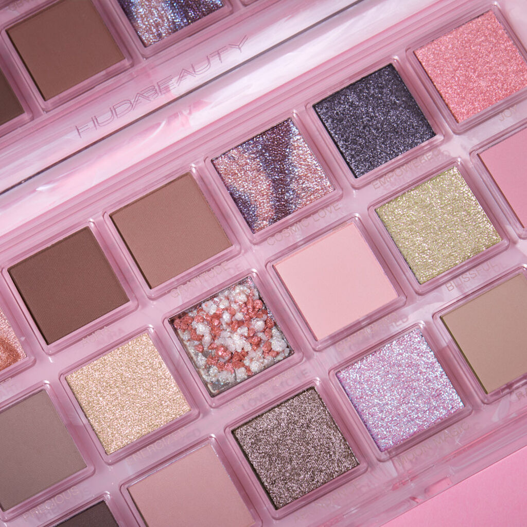 Paleta de sombras de ojos de cuarzo rosa