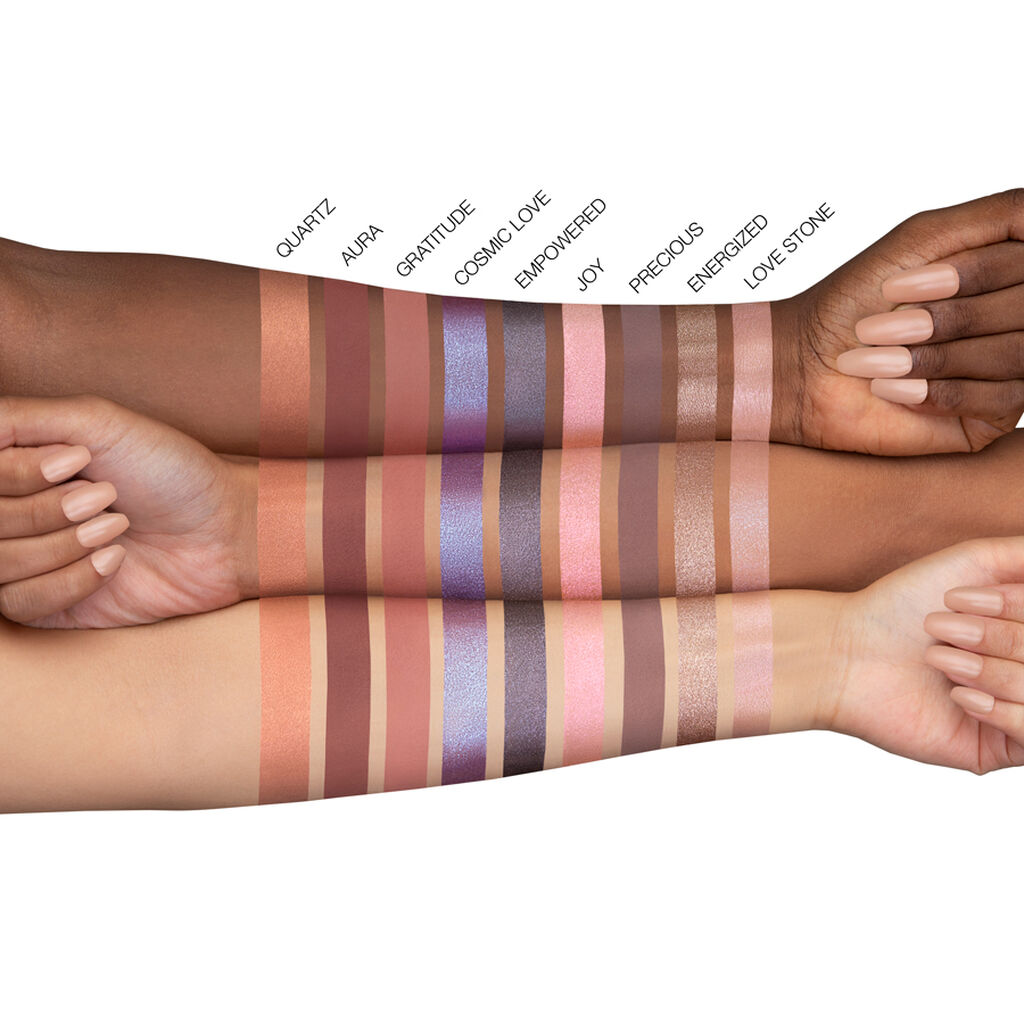 Paleta de sombras de ojos de cuarzo rosa