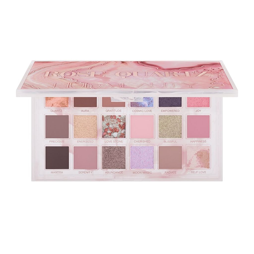 Paleta de sombras de ojos de cuarzo rosa