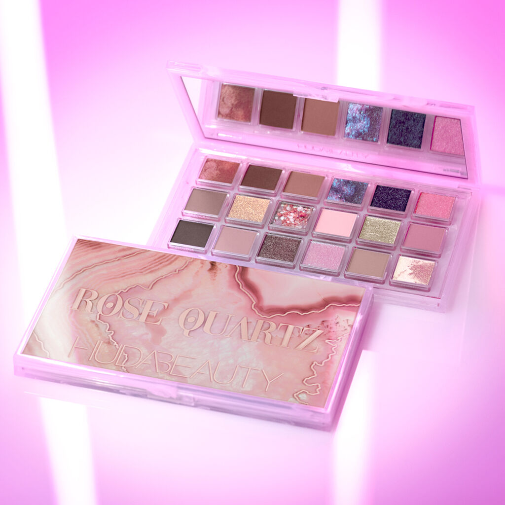 Paleta de sombras de ojos de cuarzo rosa