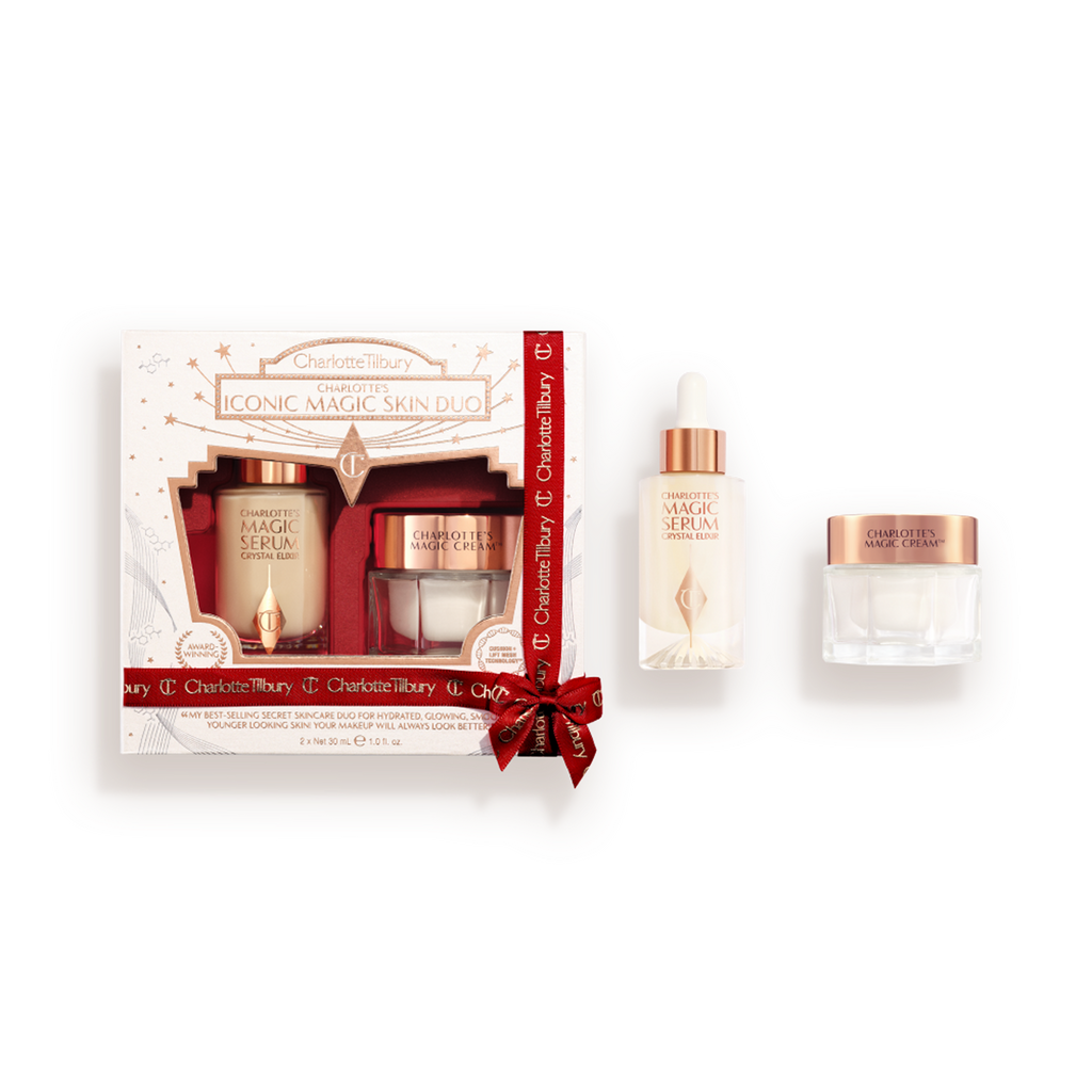 Packshot with Products CHARLOTTE-S ICONIC MAGIC SKIN DUO -XMAS 2026-