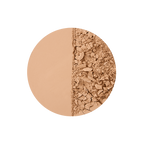 Swatch of a fawn-coloured powder bronzer for fair tones.