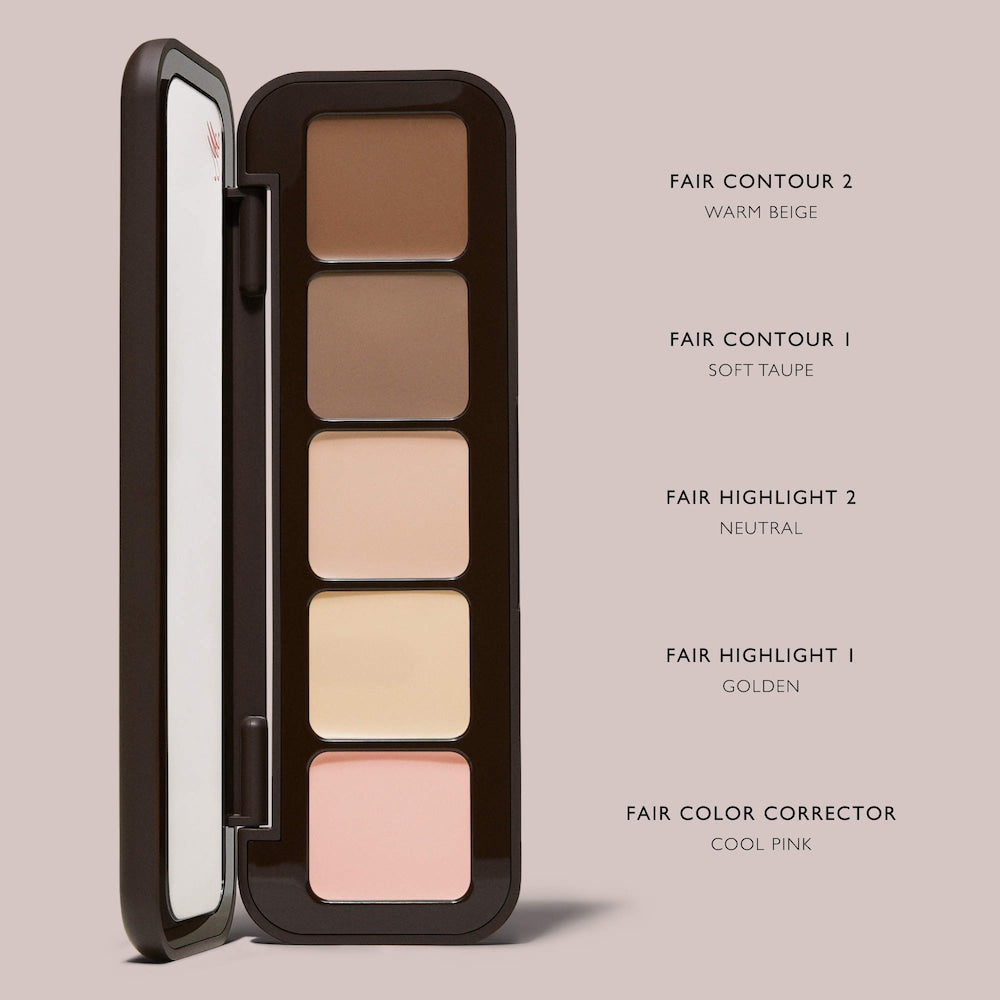 m.ph by Mary Phillips Underpainting Face Highlight & Contour Palette — Fair — photo 2