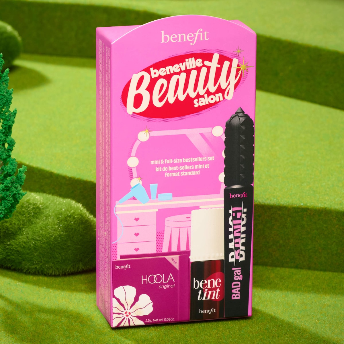 Benefit Cosmetics Beneville Beauty Salon Full-Size & Mini Bestsellers Gift Set — photo 10