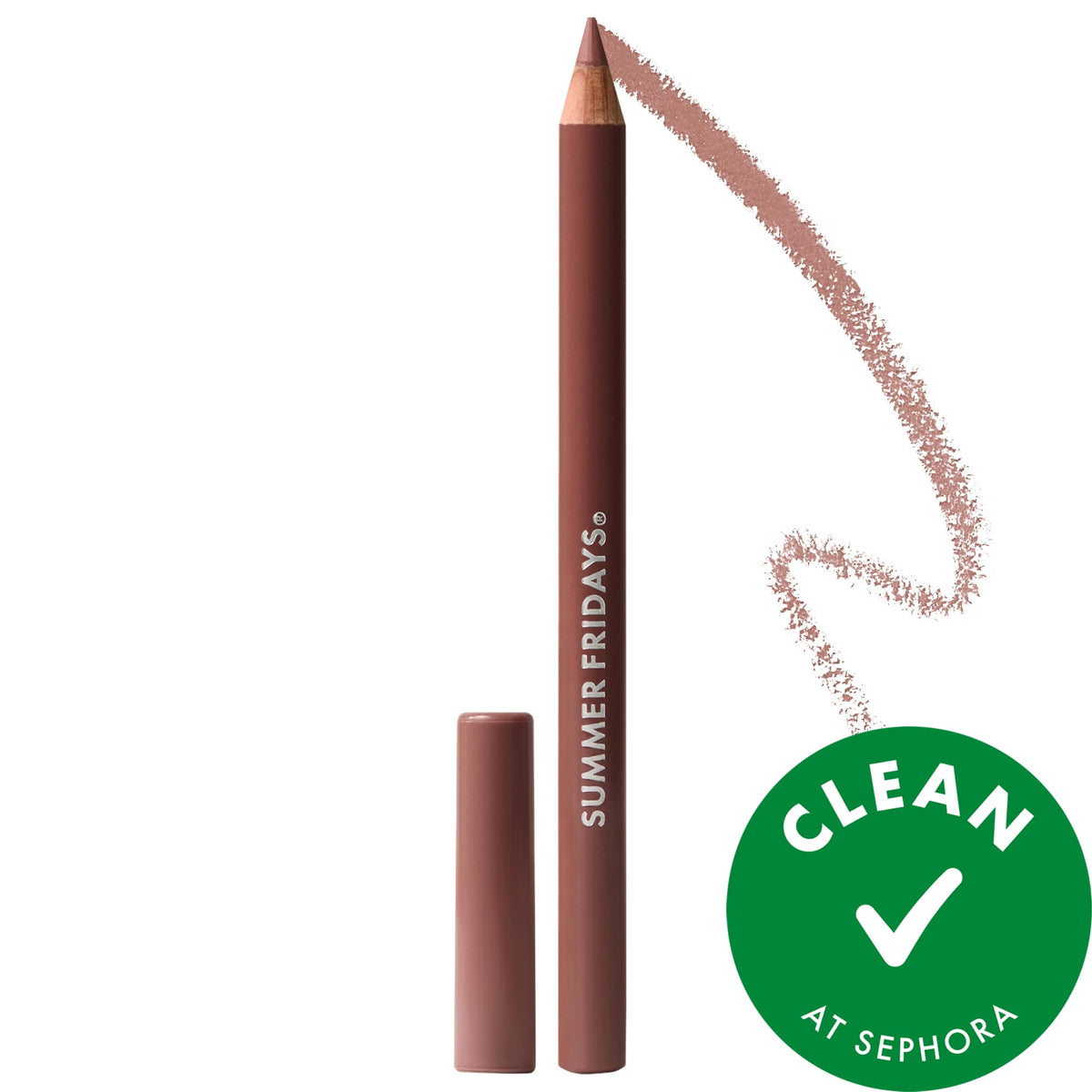Summer Fridays SoftLine Lip Liner Creamy Sculpting Lip Pencil in Cinnamon - warm clay