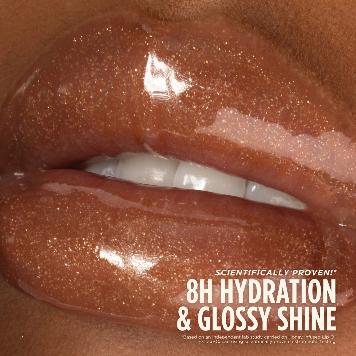 Gisou Honey Infused Hydrating Lip Oil in Coco Cacao Image 4