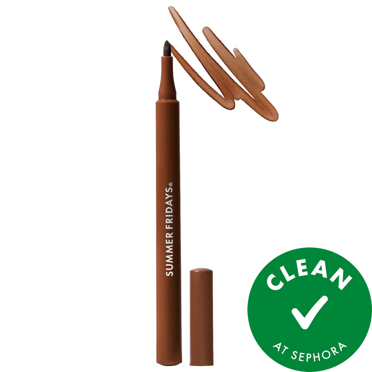 Summer Fridays Flushed Lip Stain 12HR Long-Lasting Lip Tint in Mocha - deep neutral brown