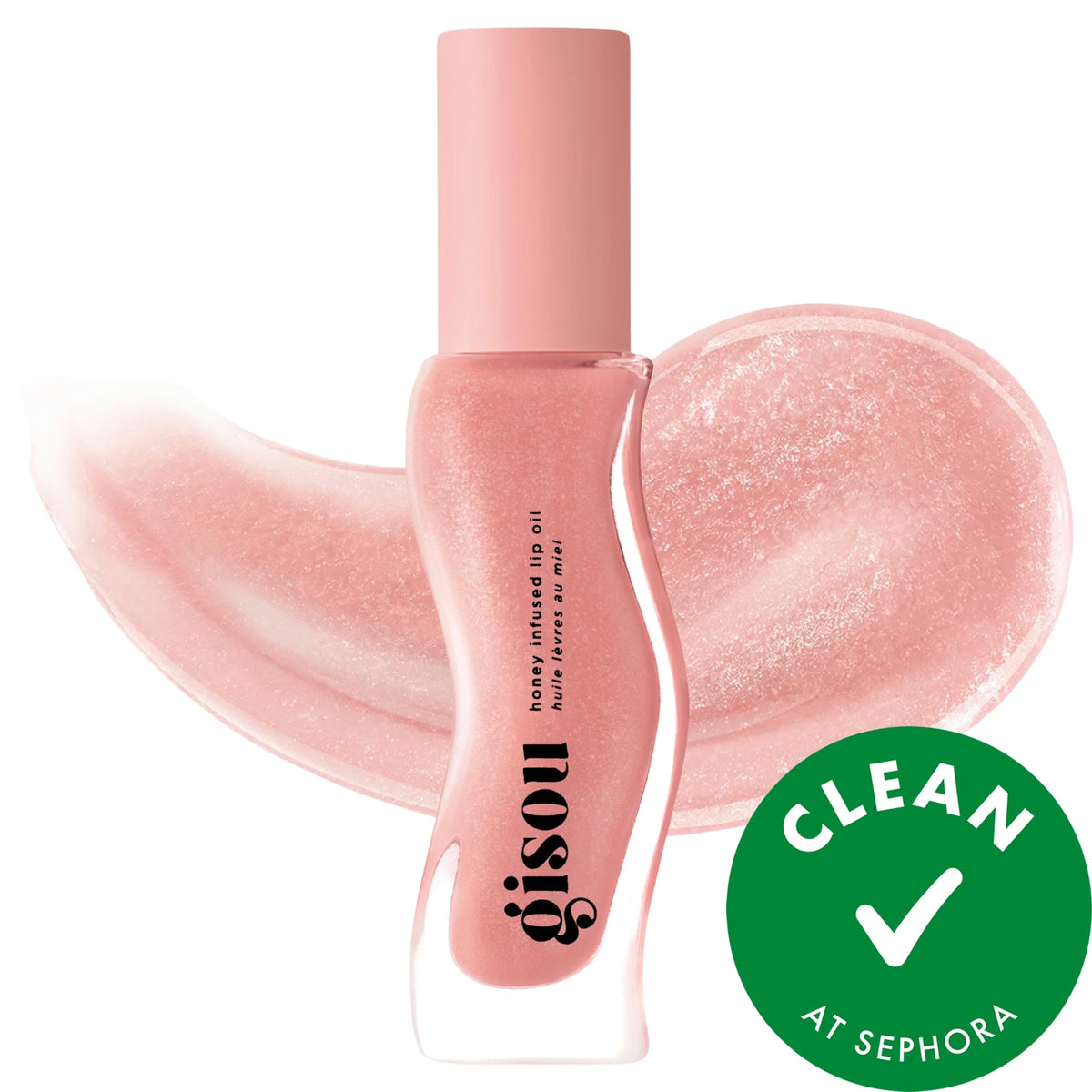 Gisou Honey Infused Hydrating Lip Oil in Pink Praline