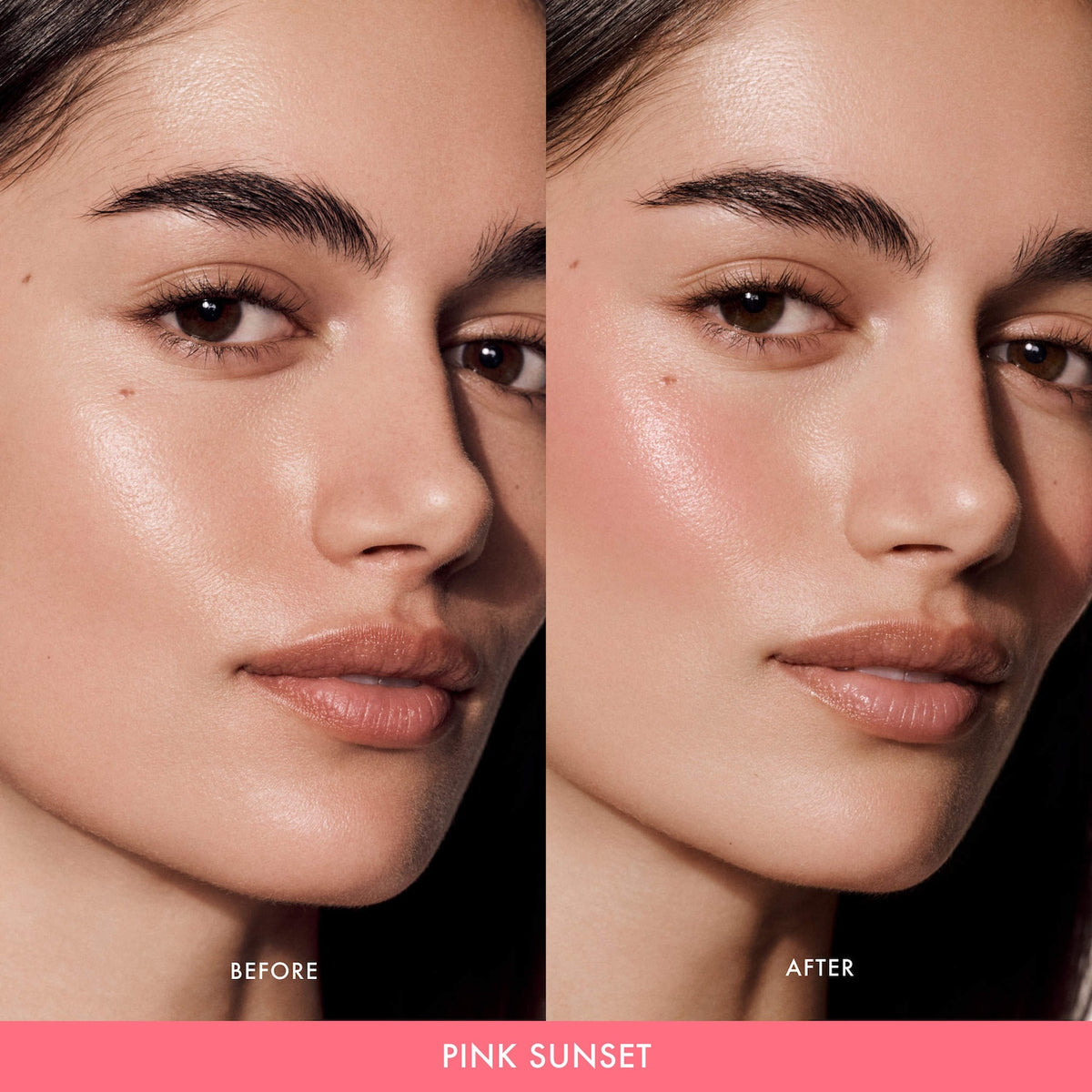 Summer Fridays Blush Butter Balm Hydrating Cream Blush with Peptides in Pink Sunset - warm peachy pink Image 4
