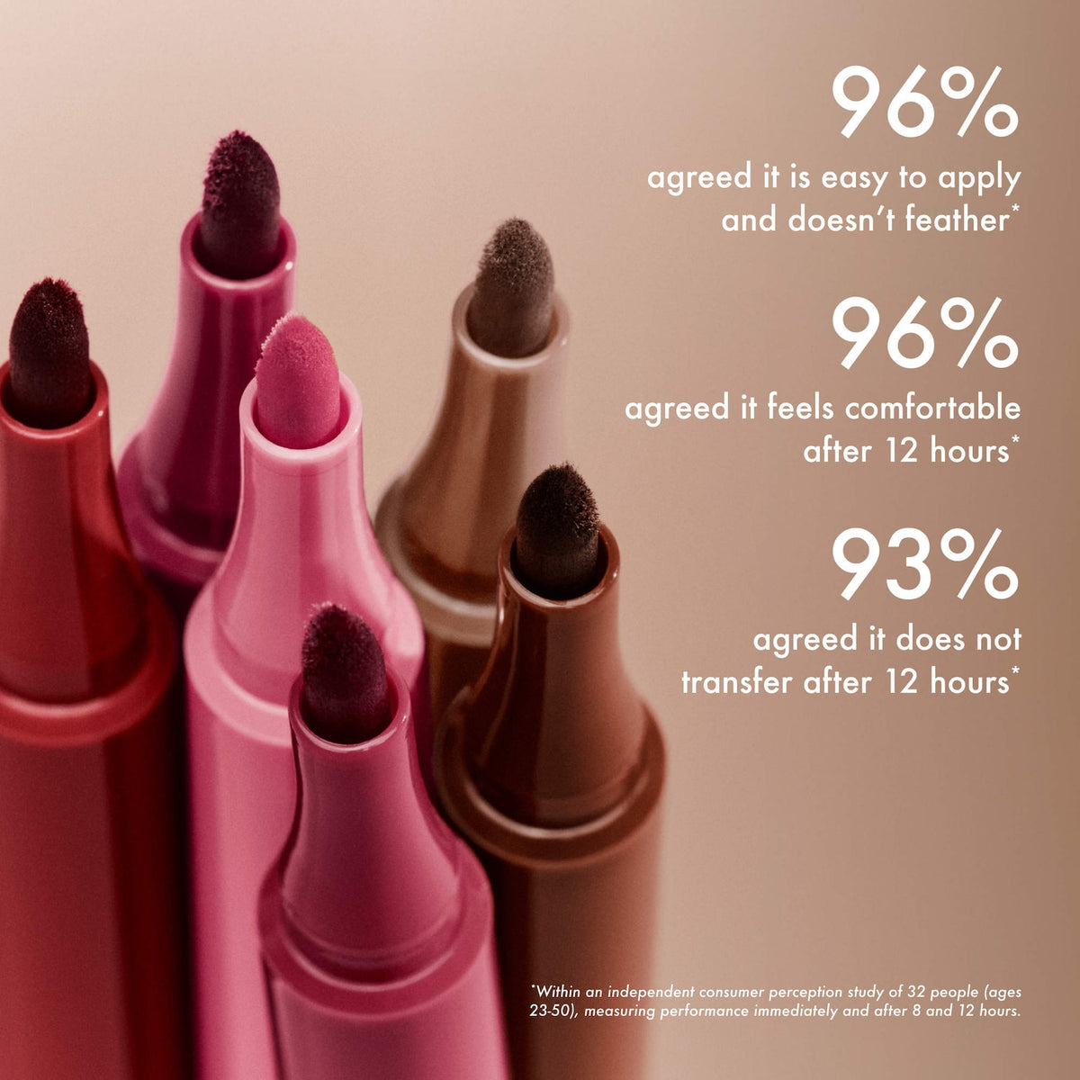 Summer Fridays Flushed Lip Stain 12HR Long-Lasting Lip Tint in Slipper - soft warm pink Image 4