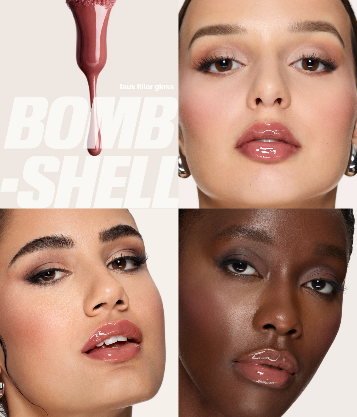 HUDA BEAUTY Bombshell Lip Duo Bombshell