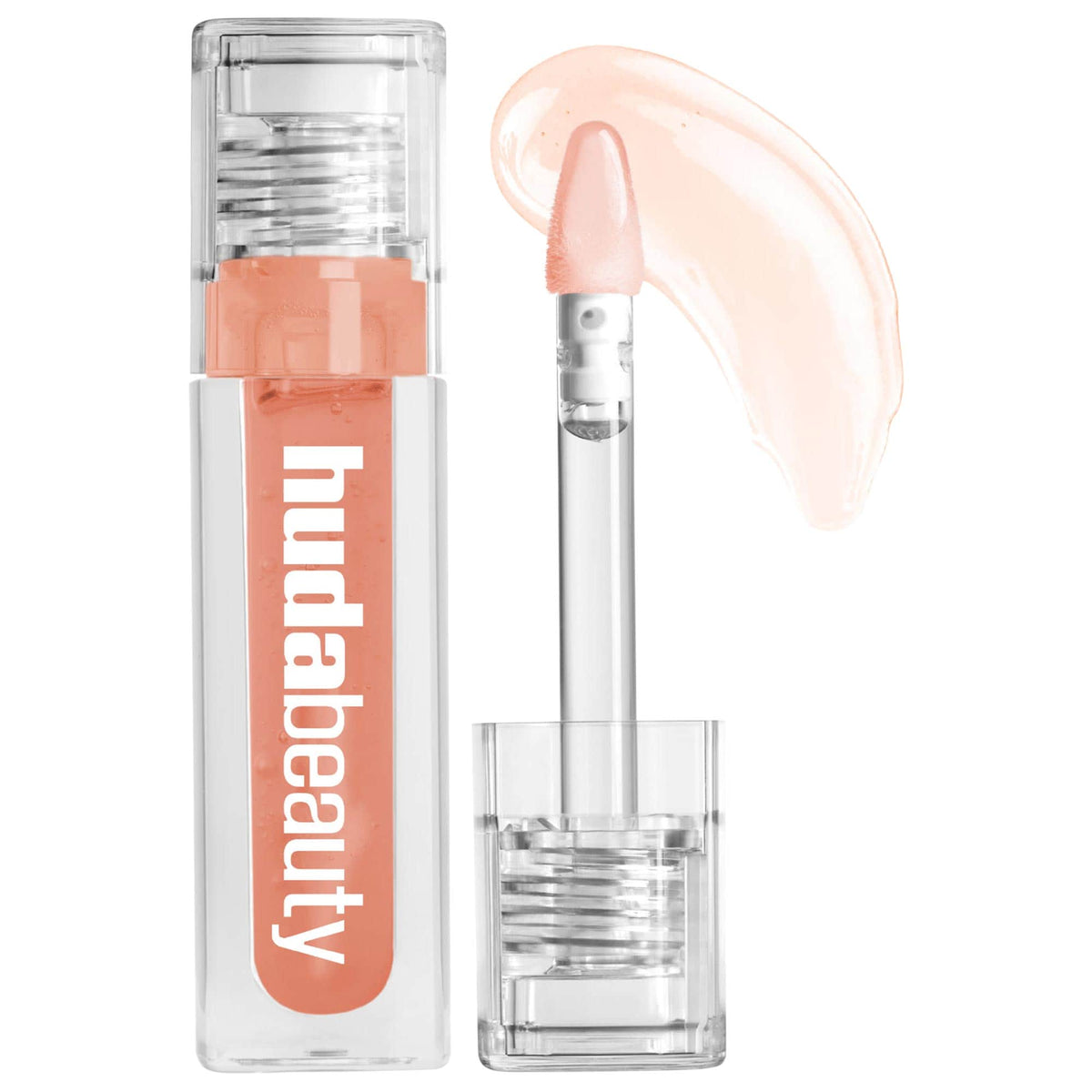 HUDA BEAUTY - Faux Filler Ultra-Hydrating Tinted Jelly Lip Oil Juicy Peach 0.13 oz/3.9 mL HUDA BEAUTY Faux Filler Ultra-Hydrating Tinted Jelly Lip Oil