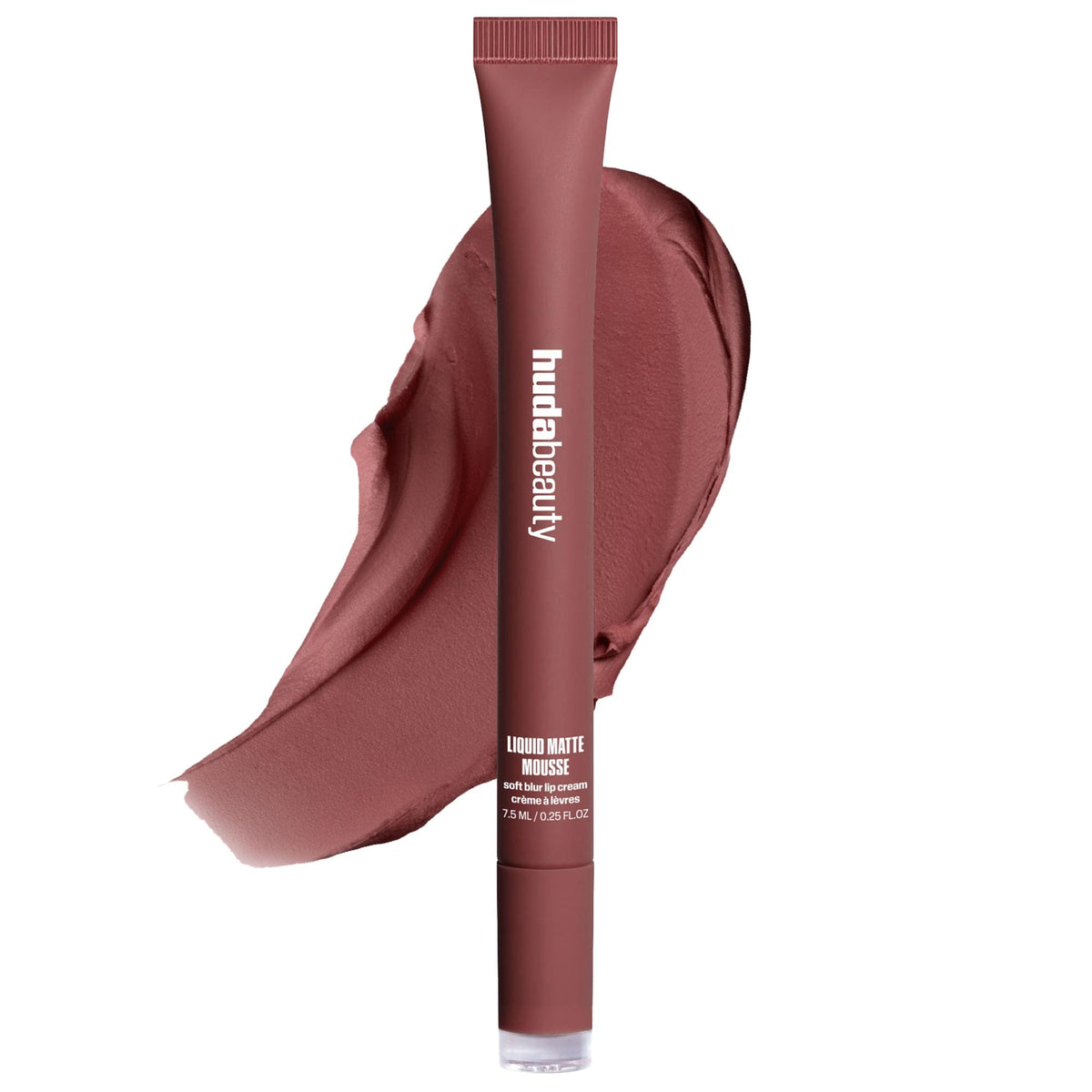 HUDA BEAUTY Liquid Matte Mousse Soft Blur Lip Cream in Berry Brown