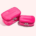 HUDA BEAUTY Pink Makeup Bag Set Hot Pink
