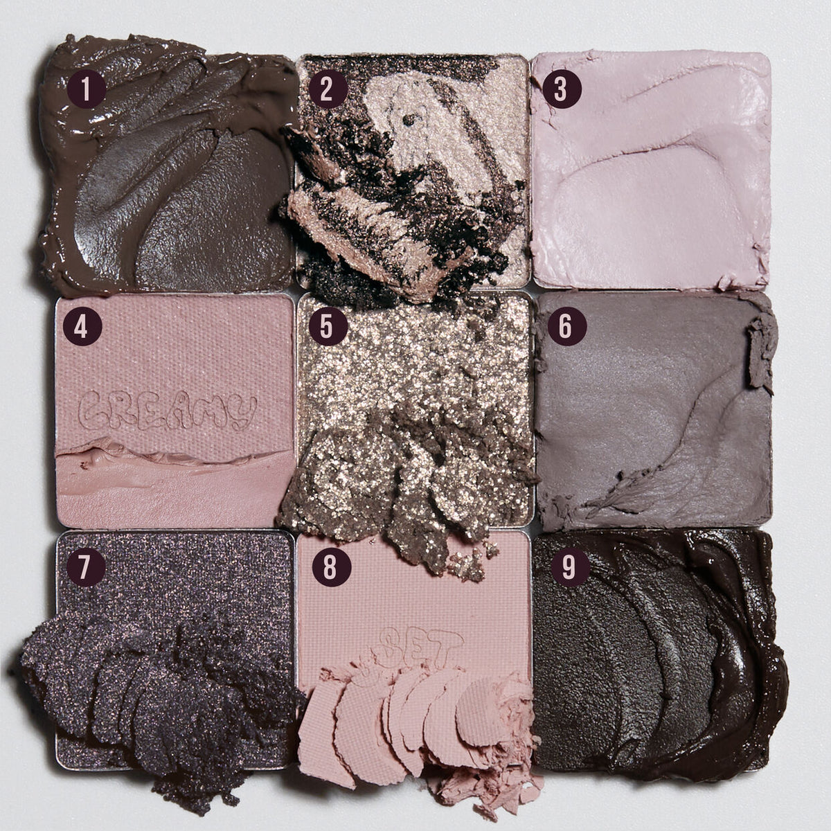HUDA BEAUTY Creamy Obsessions Eyeshadow Palette Greige