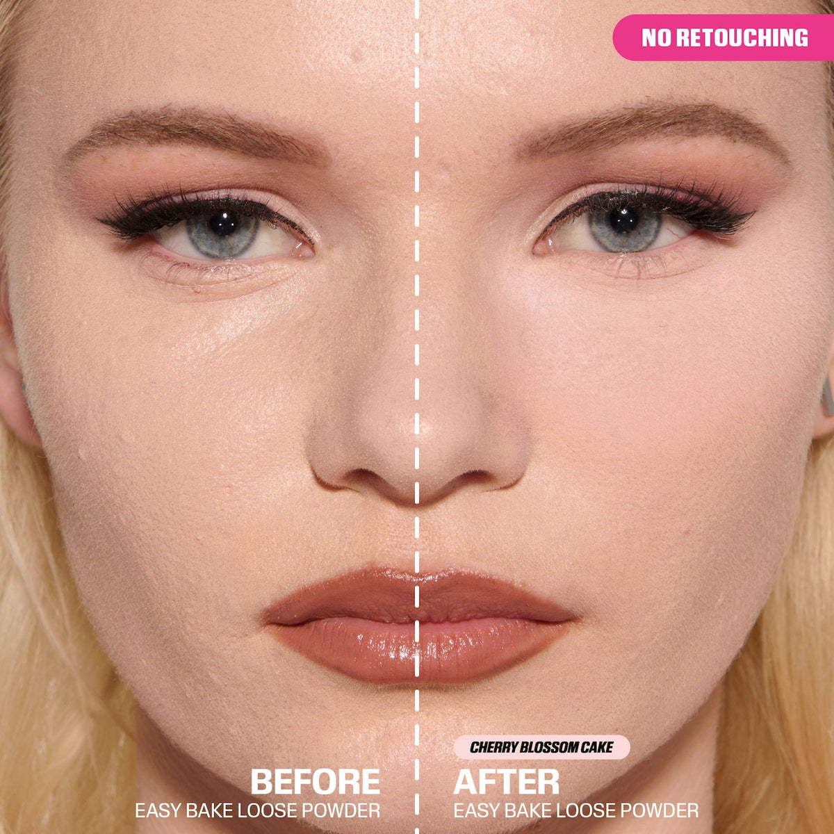 HUDA BEAUTY Mini Easy Bake Loose Baking & Setting Powder in Cherry Blossom Image 2