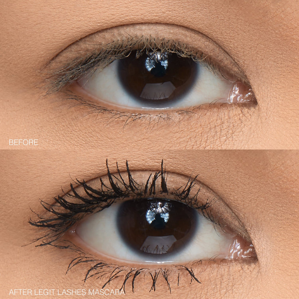 HUDA BEAUTY LEGIT LASHES Double-Ended Volumizing and Lengthening Mascara in Very Vanta Image 6
