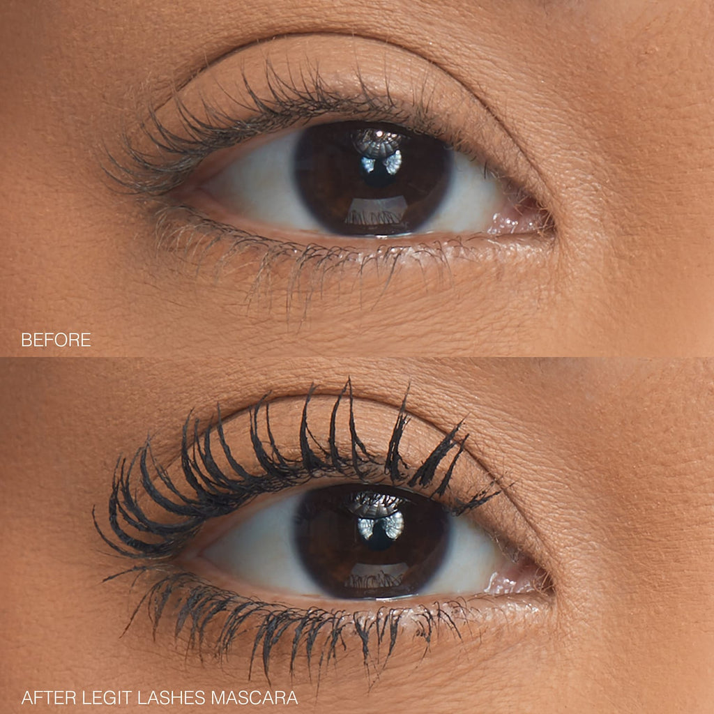 HUDA BEAUTY LEGIT LASHES Double-Ended Volumizing and Lengthening Mascara in Very Vanta Image 5