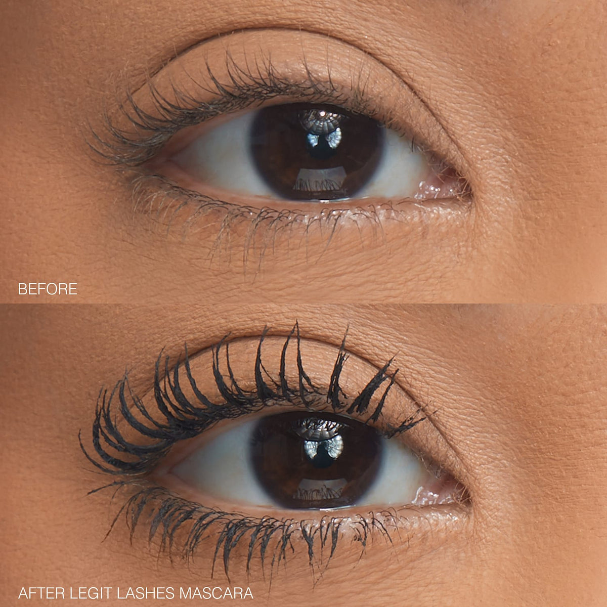 HUDA BEAUTY LEGIT LASHES Double-Ended Volumizing and Lengthening Mascara in Very Vanta Image 5