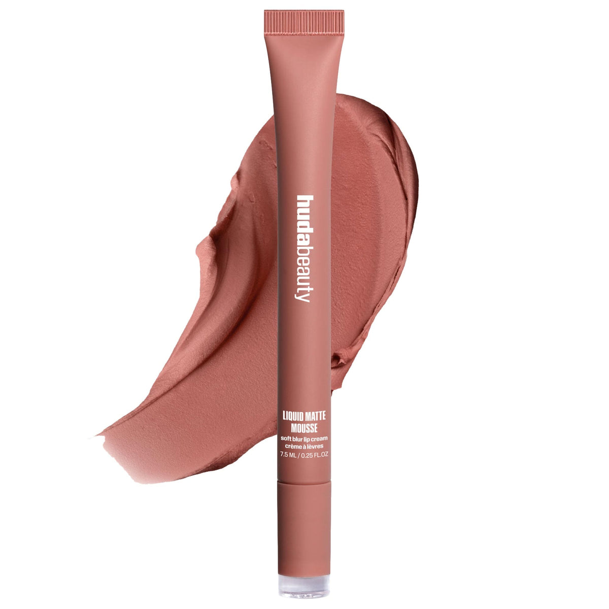 HUDA BEAUTY - Liquid Matte Mousse Soft Blur Lip Cream Bombshell Pinky Brown 0.25 oz/7.5 ml HUDA BEAUTY Liquid Matte Mousse Soft Blur Lip Cream