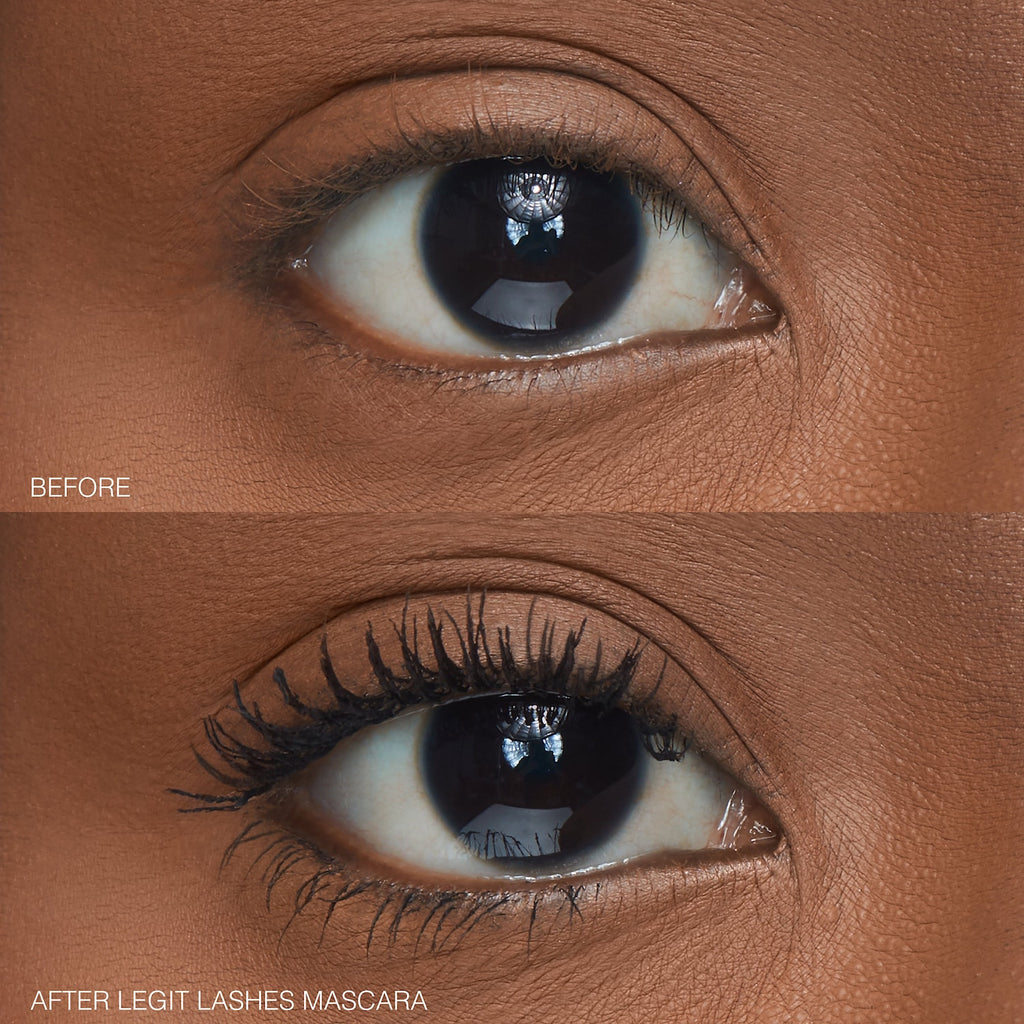 HUDA BEAUTY LEGIT LASHES Double-Ended Volumizing and Lengthening Mascara in Very Vanta Image 3