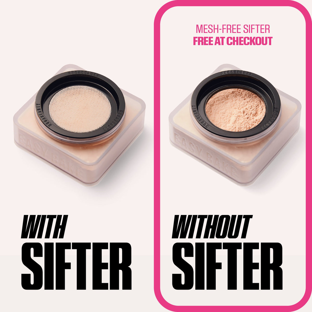 HUDA BEAUTY Easy Bake Sifter Without Mesh Default Title